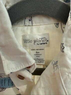 Carter’s Little Planet Fishing Shirt Made with Organic Cotton 6M